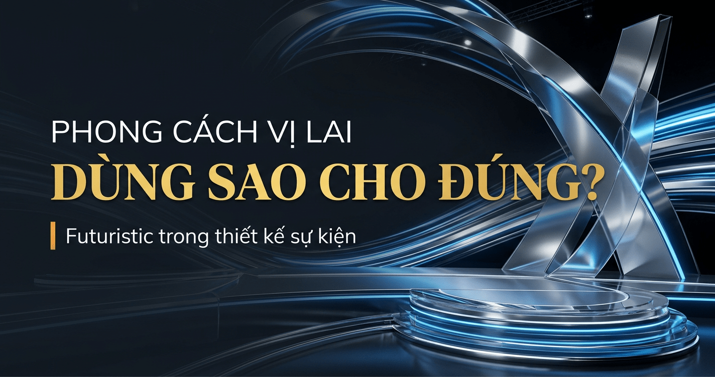 Futuristic trong thiết kế sự kiện - phong cách vị lai dùng sao cho đúng