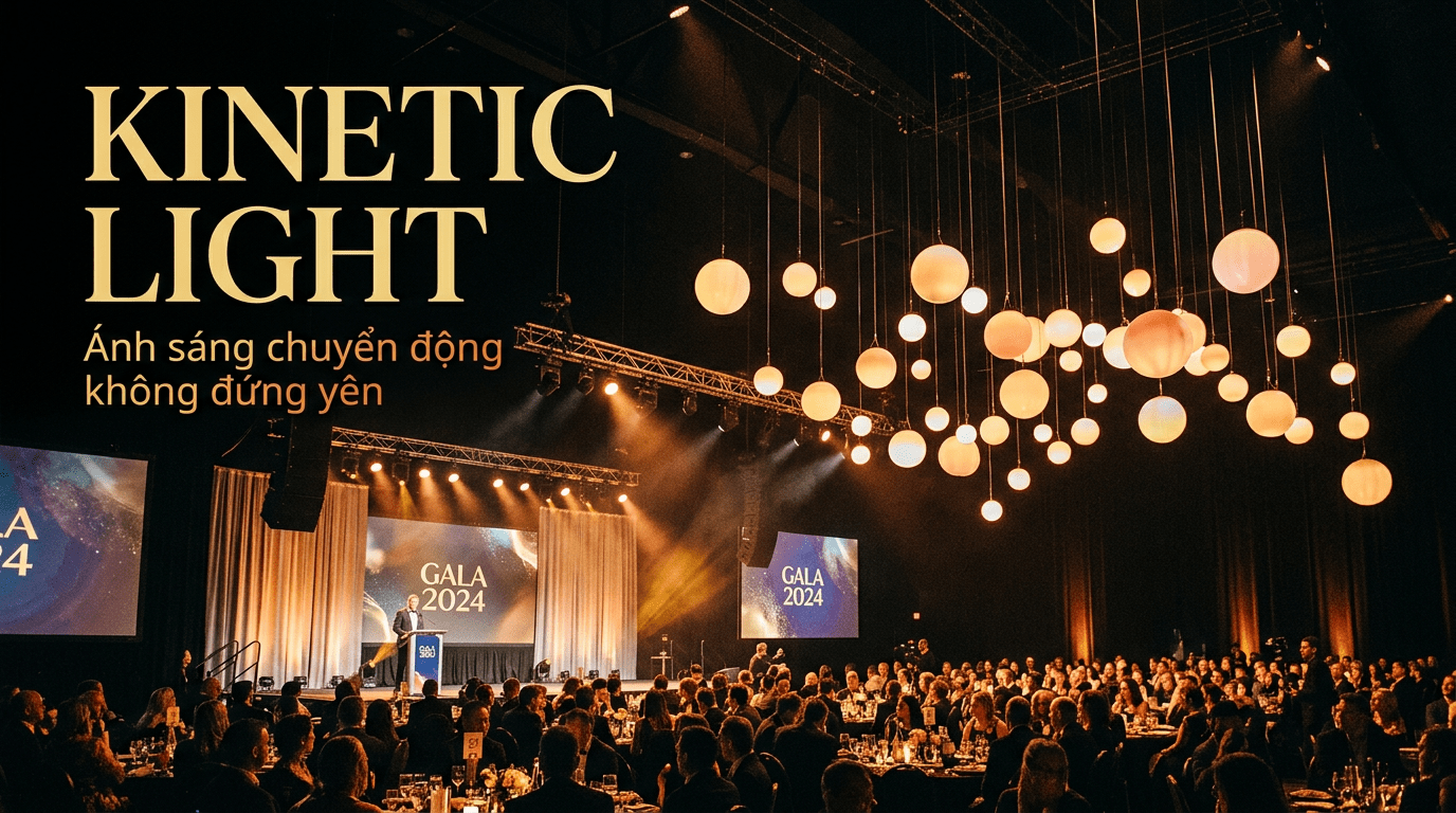 Kinetic light hiệu ứng ánh sáng chuyển động trên sân khấu sự kiện